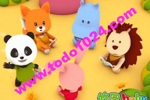 竹兜快乐家庭系列幼儿早教中文动画片红黄蓝早教25个主题